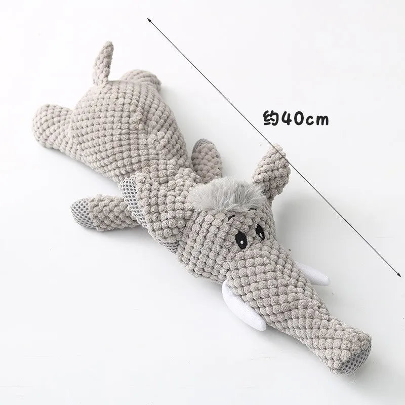Plush Cartoon Puppy Dog Toy – Squeaky Chew Toy