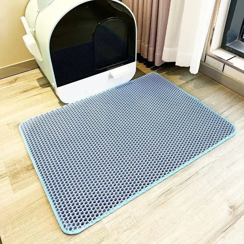 Waterproof Double-Layer Cat Litter Mat – Non-Slip
