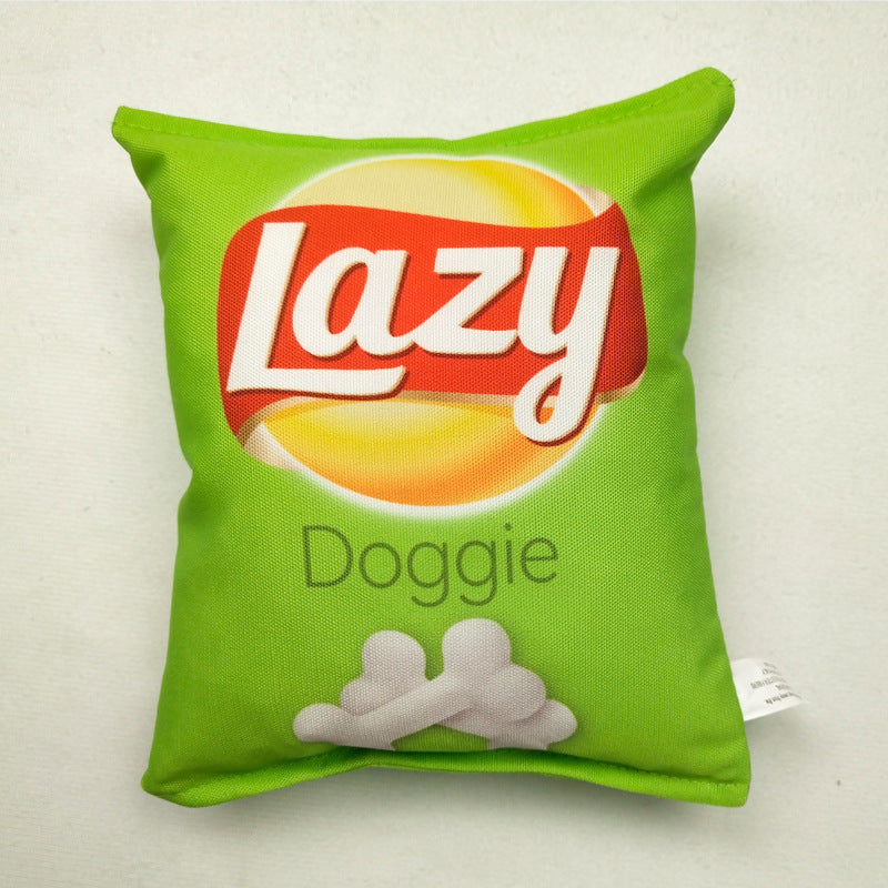 Crisps Plush Dog Toy – Interactive Chew & Teething Toy