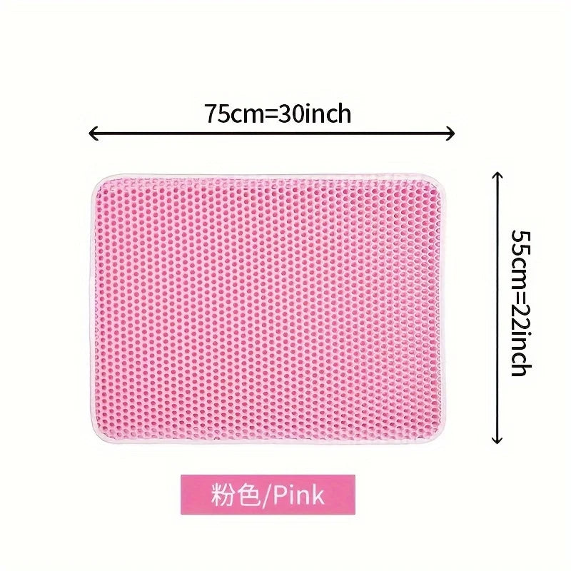 Large Cat Litter Mat – Honeycomb Double-Layer