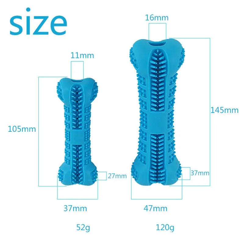 Soft Rubber Dog Chew Toy – Toothbrush & Training Stick