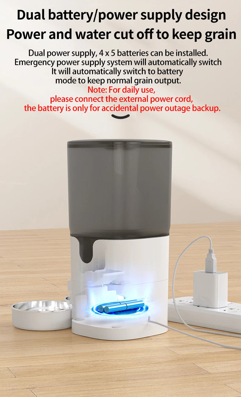 PAPIFEED Smart Automatic Pet Feeder – 7L Capacity with WiFi