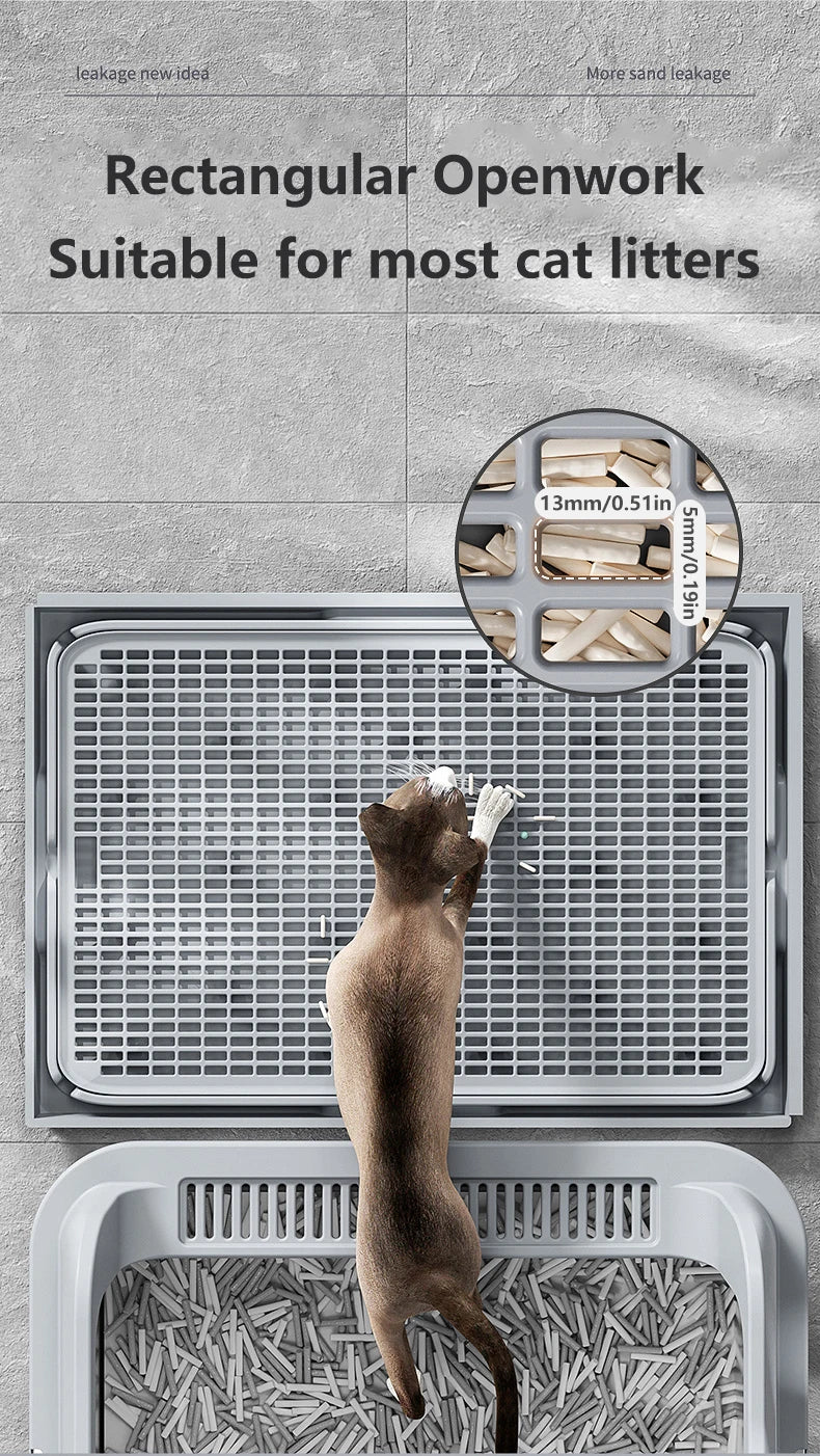 Waterproof Double-Layer Cat Litter Mat – Non-Slip & Easy Clean