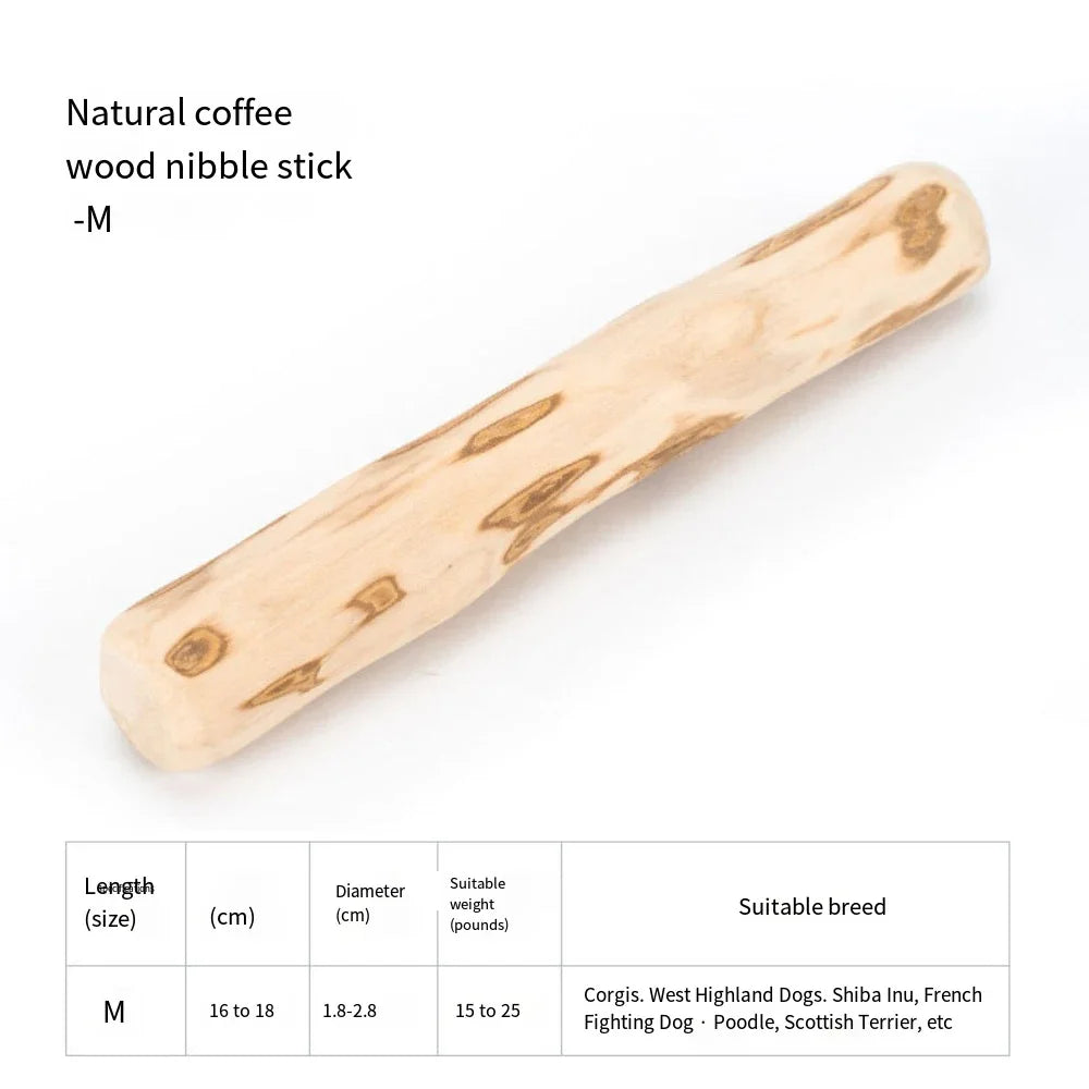 Coffee Wooden Dog Chew Stick – Dental Relief Toy