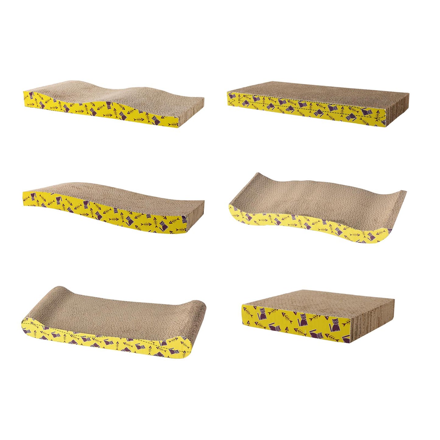 2-in-1 Cat Scratcher Bed – Cardboard Lounge, Scratch Pad & Nest for All Cat Sizes