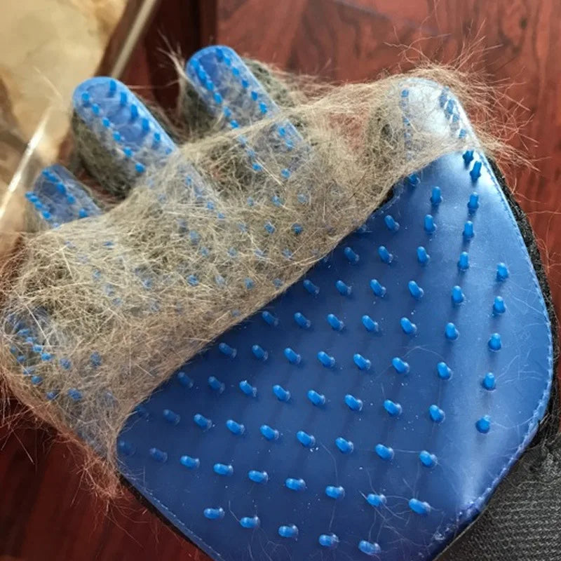 Pet Grooming Glove – Hair Remover & Massage Brush (6 Colors