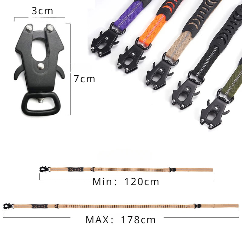 TactiPaw™ Reflective Bungee No-Pull Dog Leash