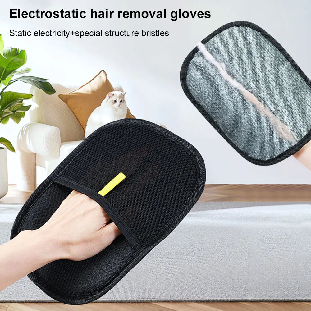 Pet Grooming Gloves – Deshedding & Hair Remover Mitt