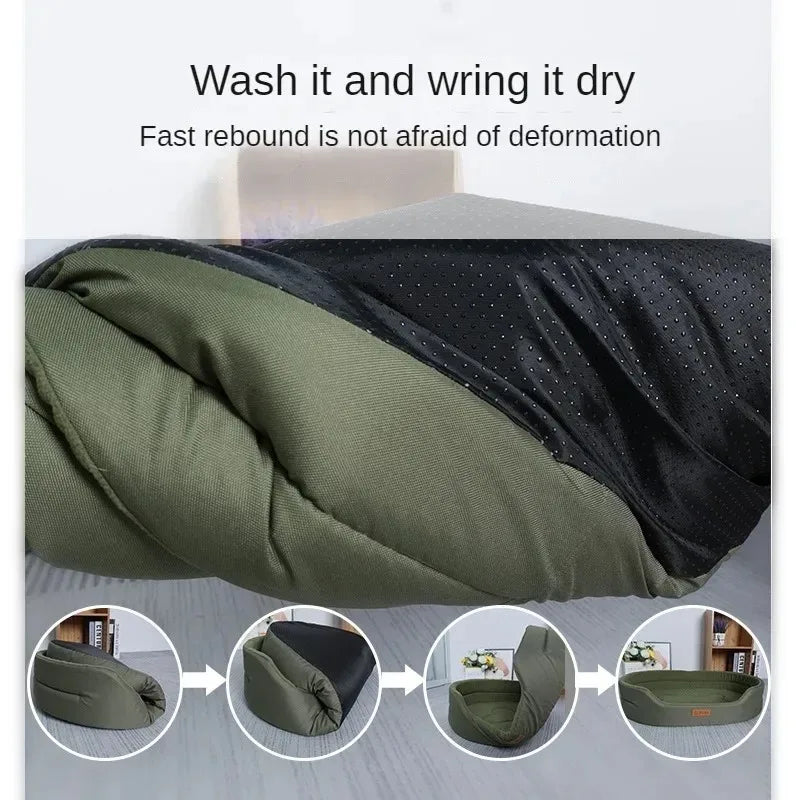 Fluffy Dog & Cat Bed – Sofa Cushion for Small to Large Pets