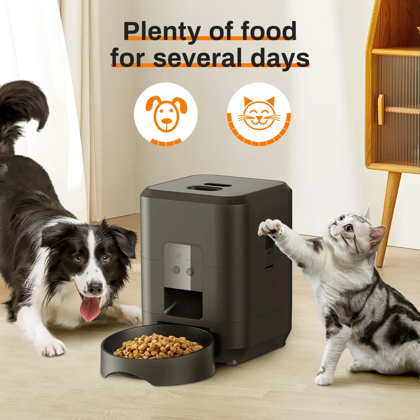 Smart Automatic Pet Feeder with Timed Portion Control
