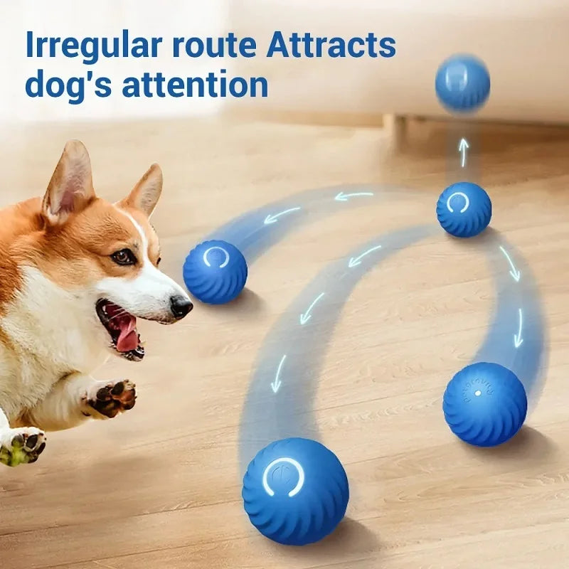 Smart Automatic Rolling Dog Ball – USB Rechargeable Interactive Toy