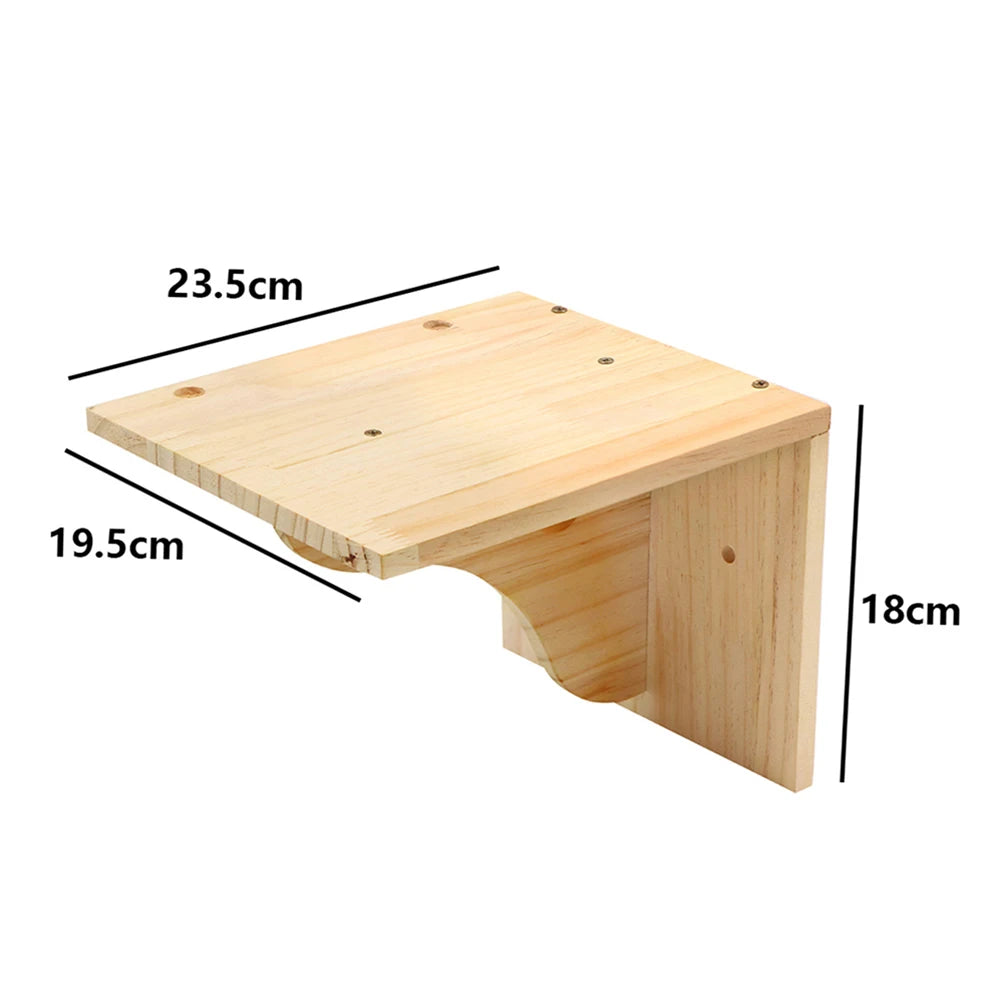 Wall-Mounted Cat Climbing Rope with Wooden Steps – Sisal Rope Scratcher & Climbing Furniture