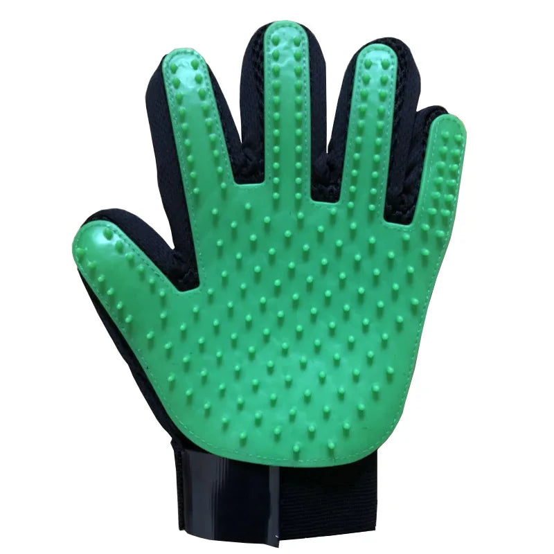 Pet Grooming Glove – Hair Remover & Massage Brush (6 Colors