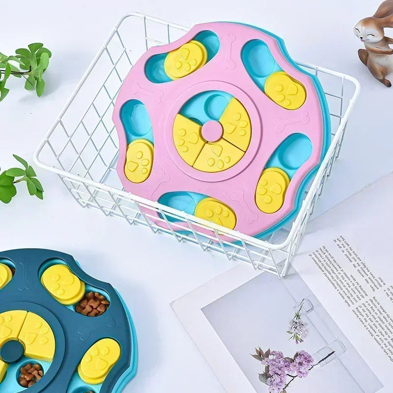 Interactive Dog & Cat Puzzle Feeder – Slow Eating Toy