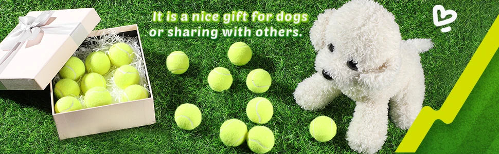 2-Inch Tennis Balls for Dogs – 12-Pack