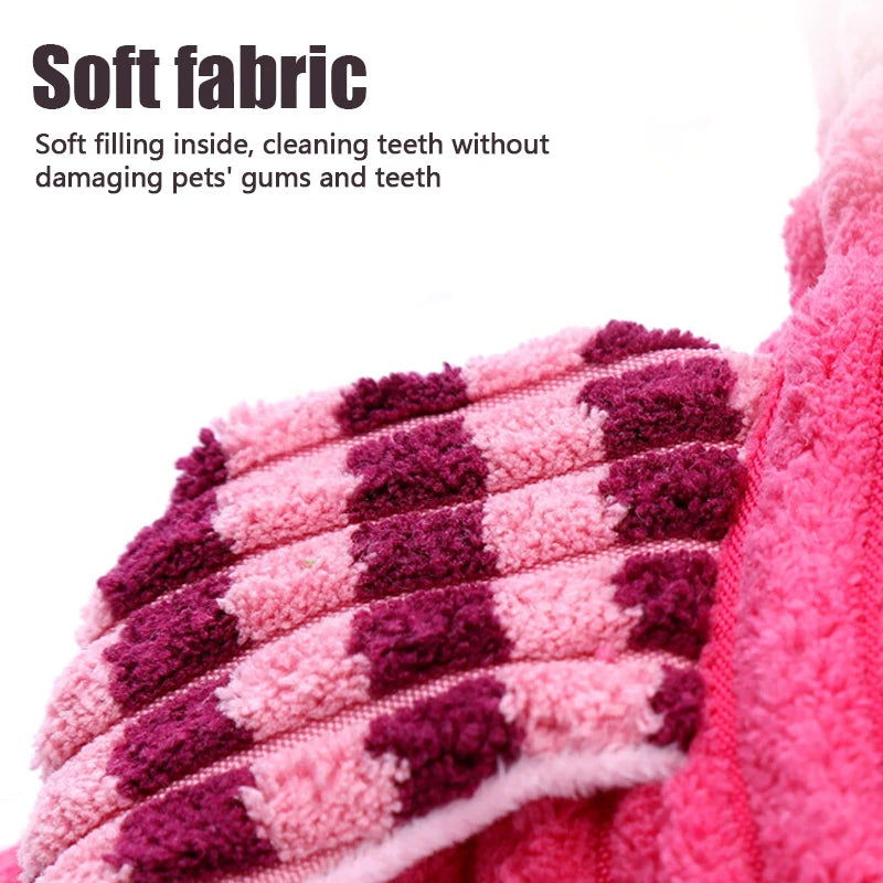 Animal-Shaped Plush Dog Toy – Squeaky Chew Toy