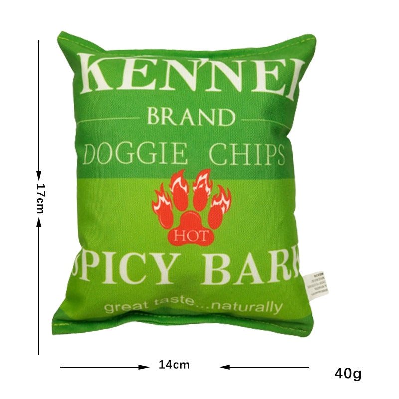 Crisps Plush Dog Toy – Interactive Chew & Teething Toy