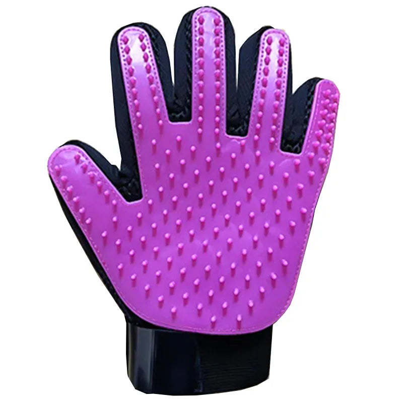 Pet Grooming Glove – Hair Remover & Massage Brush (6 Colors