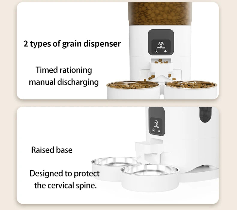PAPIFEED Smart Automatic Pet Feeder – 7L Capacity with WiFi