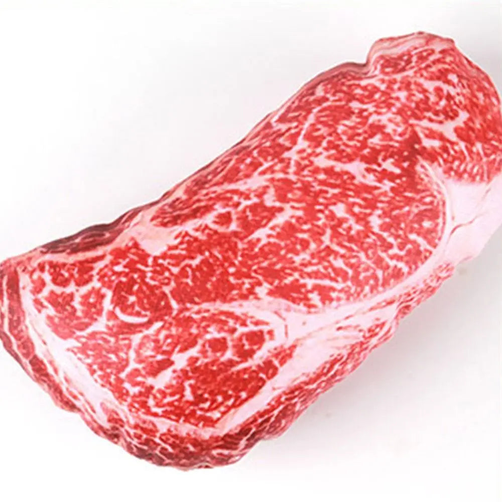 Simulation Squeaky Bone Dog Toy – Steak