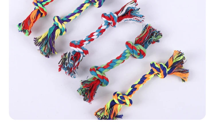 Cotton Rope Knot Dog Toy – Durable Chew & Teething Toy