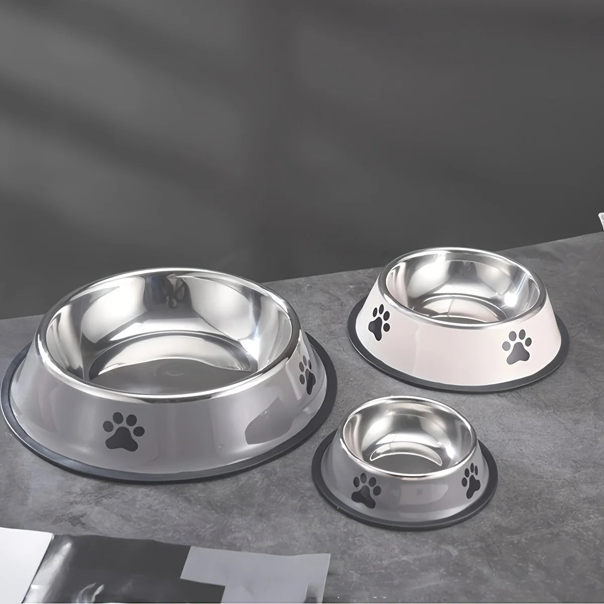 Stainless Steel Pet Food Bowl – Durable & Anti-Fall