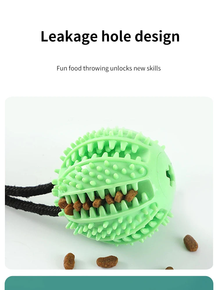 Interactive Suction Cup Dog Toy – Treat Dispensing & Sound Ball