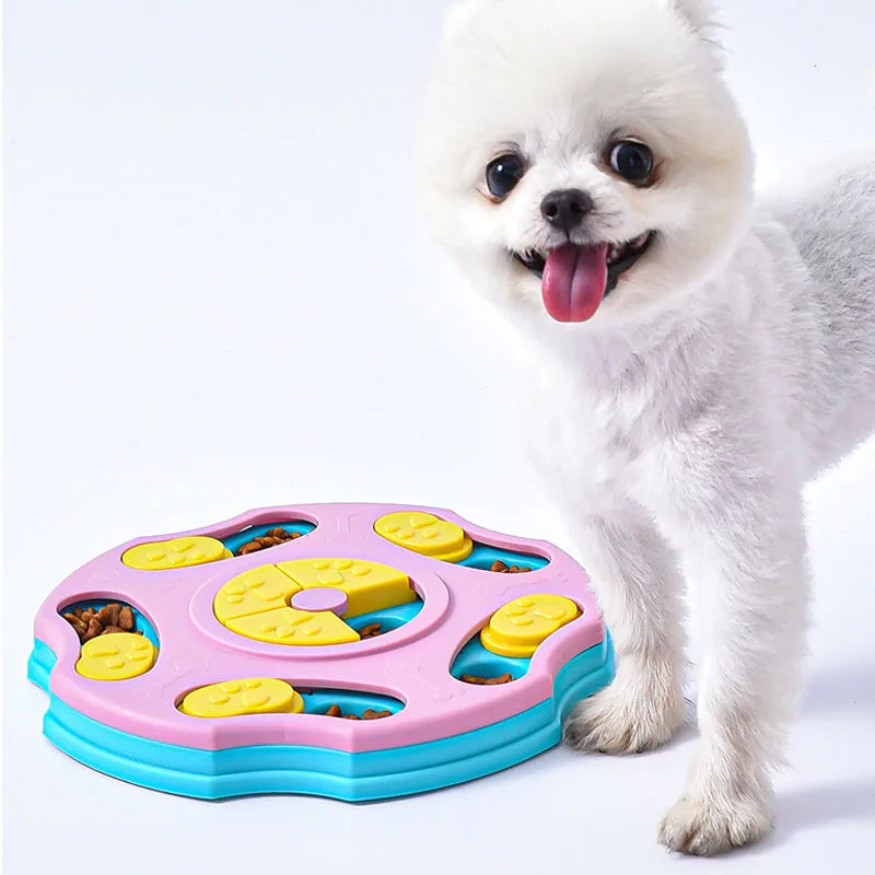 Interactive Dog & Cat Puzzle Feeder – Slow Eating Toy