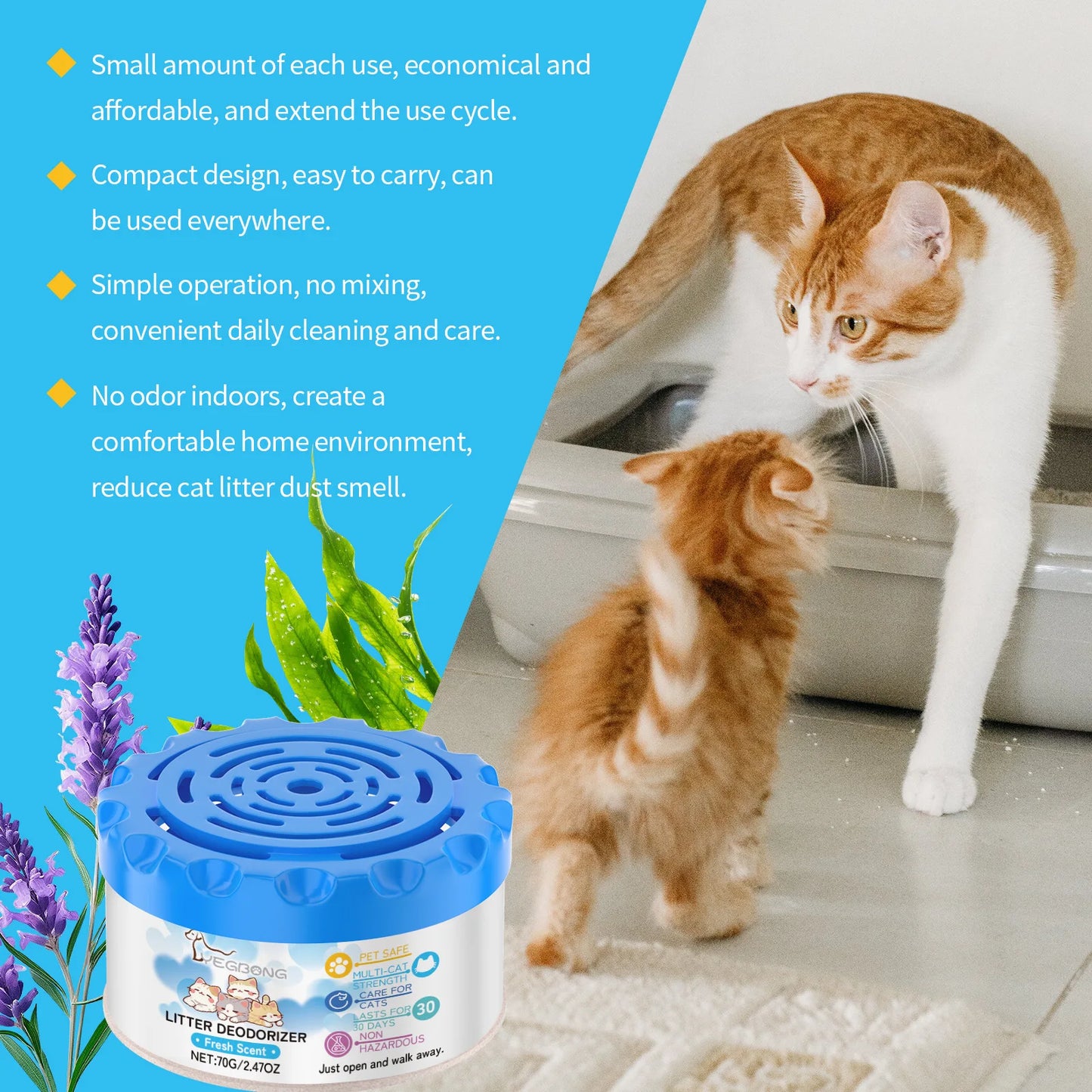 FreshPaws™ Litter Box Deodorizing Gel
