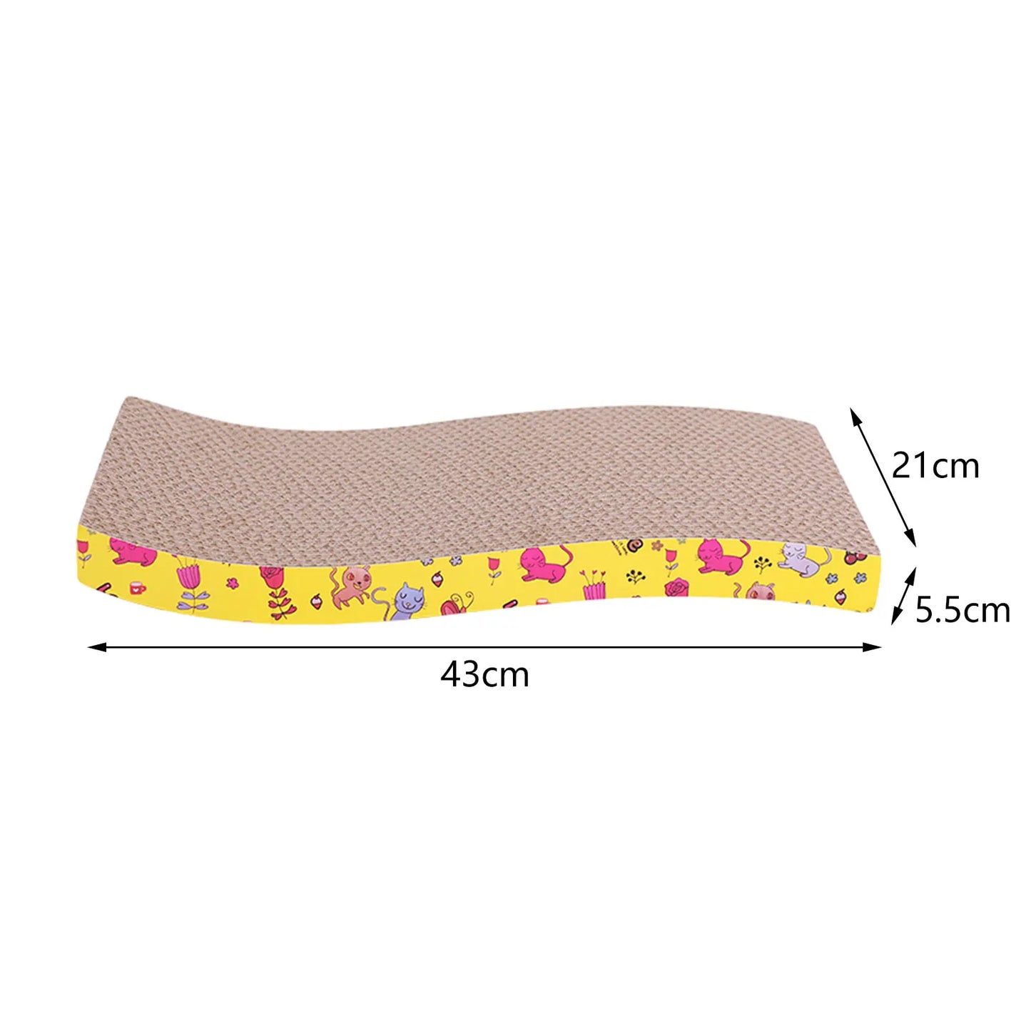 2-in-1 Cat Scratcher Bed – Cardboard Lounge, Scratch Pad & Nest for All Cat Sizes