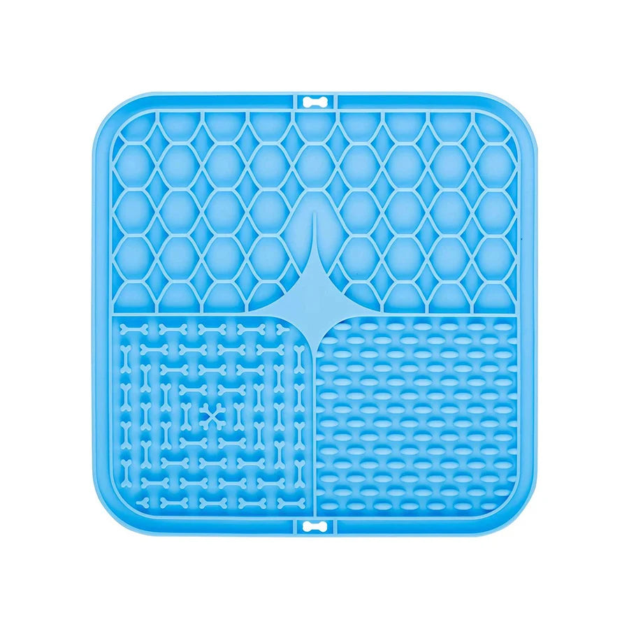 Silicone Pet Licking Pad – Slow Feeder with Suction Cup