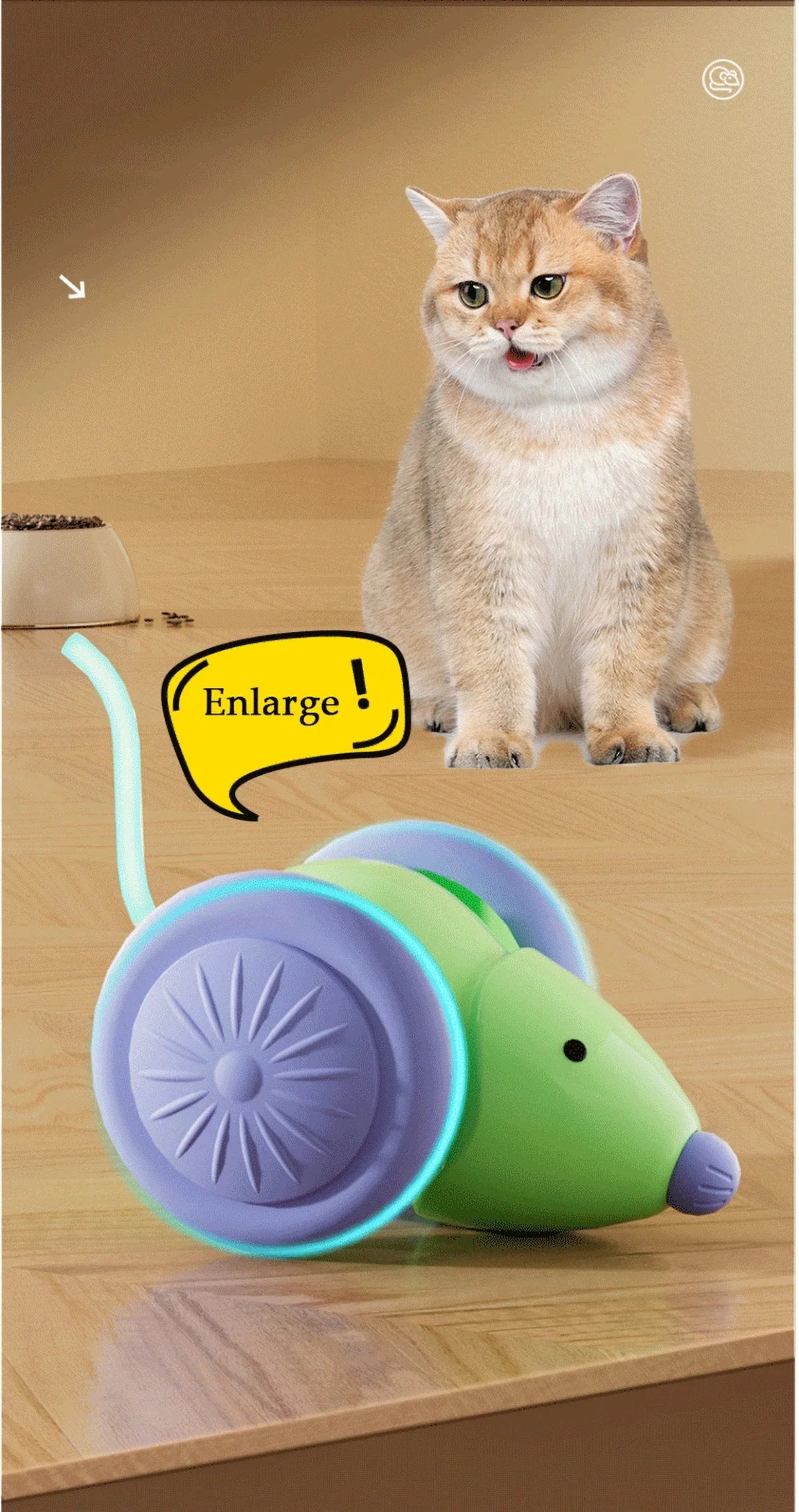 Rechargeable Electric Mouse Toy – Interactive Cat Teaser