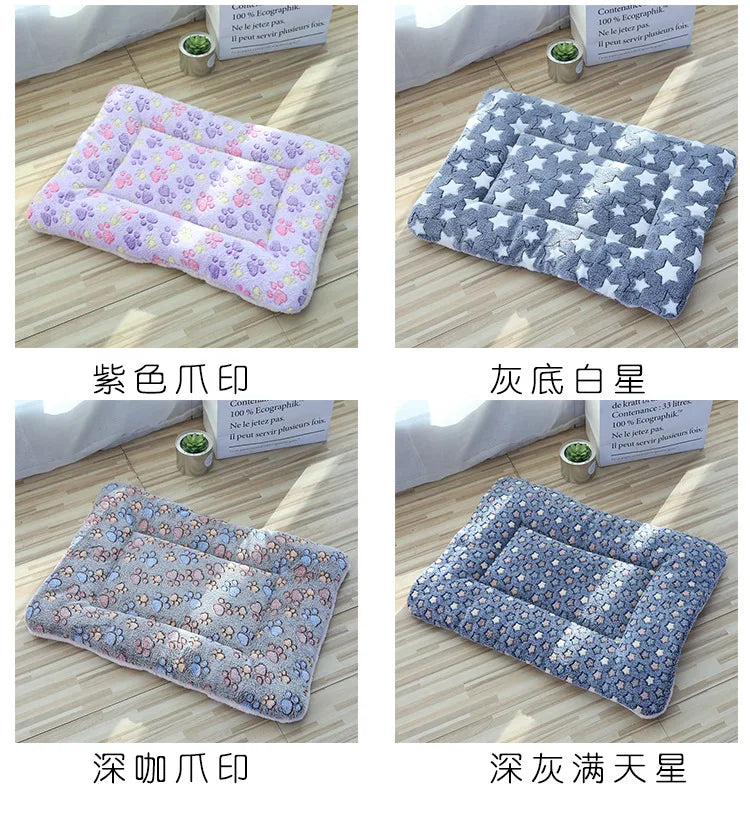 Double-Sided Plush Pet Mat – Cozy Bed & Blanket