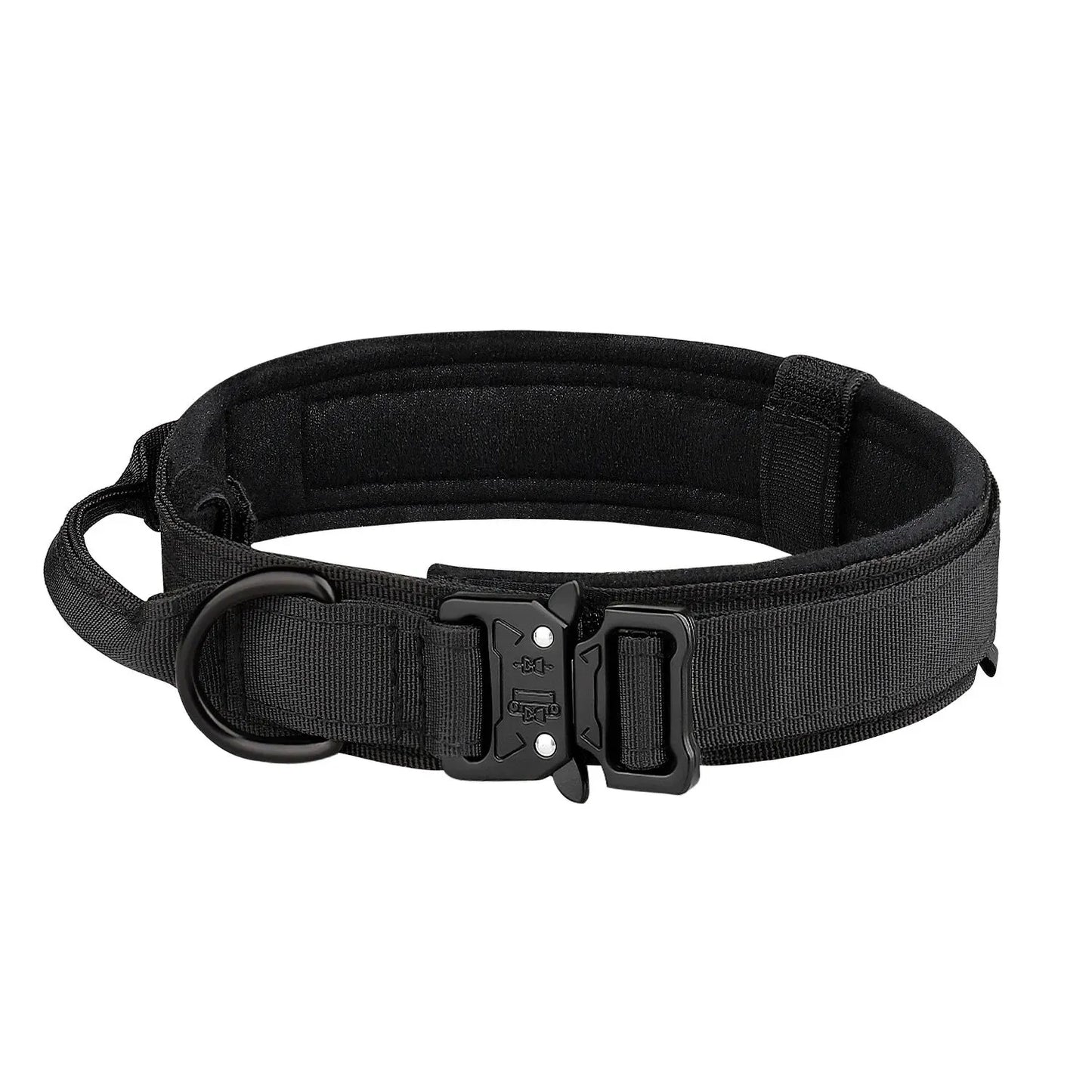 Tactical Nylon Dog Collar – Metal Buckle for Medium & Large Dogs