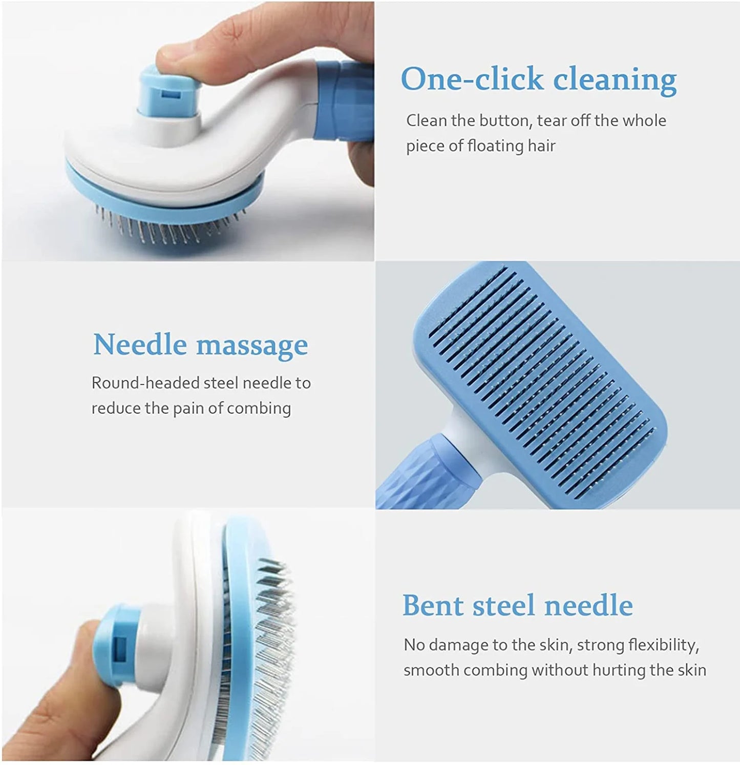 Long-Hair Pet Hair Remover Brush – Dog & Cat Grooming
