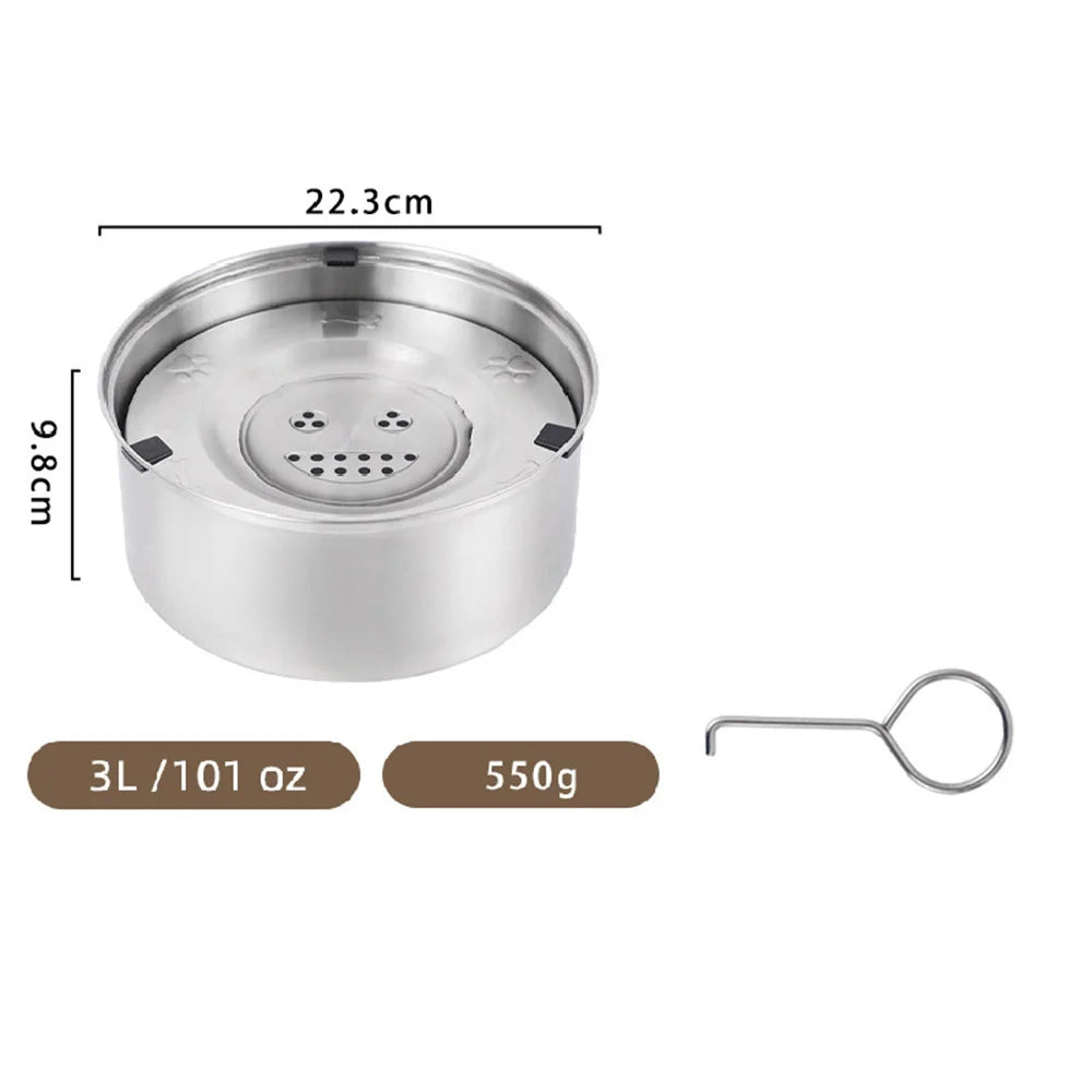 Stainless Steel No-Spill Dog Water Bowl – Floating Design