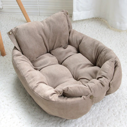 3-in-1 Multifunction Pet Bed – Sofa, Nest & Cushion