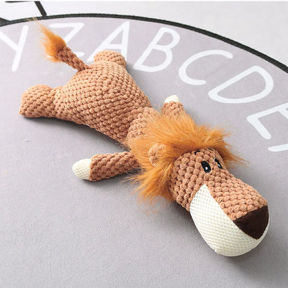 Plush Cartoon Puppy Dog Toy – Squeaky Chew Toy