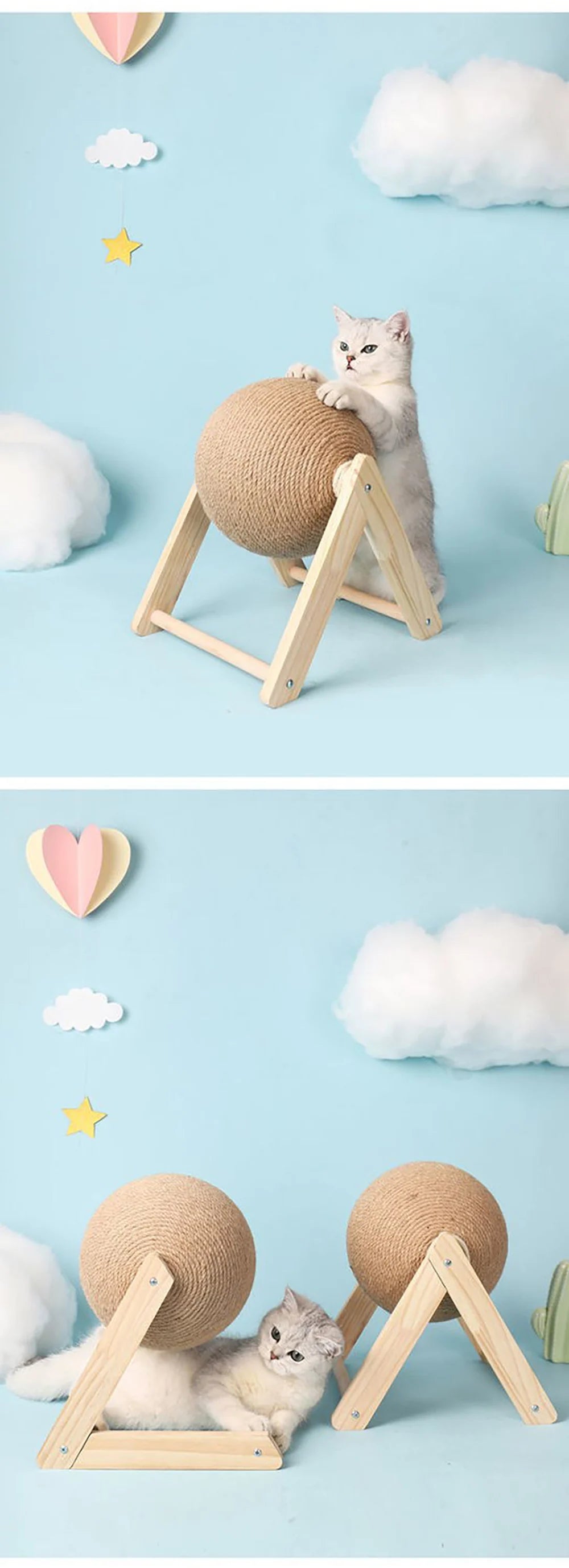SisalPaw™ Cat Scratching Ball Toy