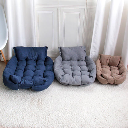 3-in-1 Multifunction Pet Bed – Sofa, Nest & Cushion