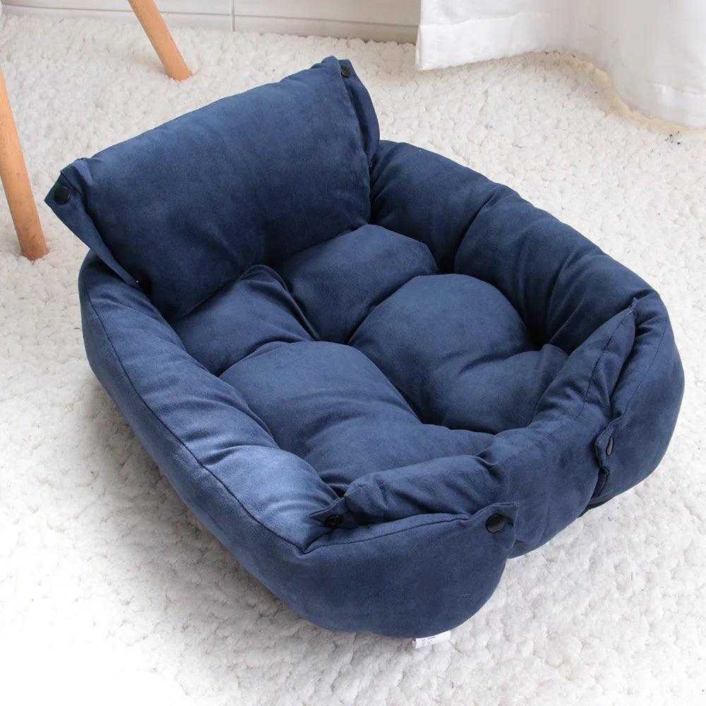 3-in-1 Multifunction Pet Bed – Sofa, Nest & Cushion