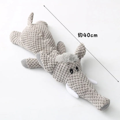 Plush Cartoon Puppy Dog Toy – Squeaky Chew Toy