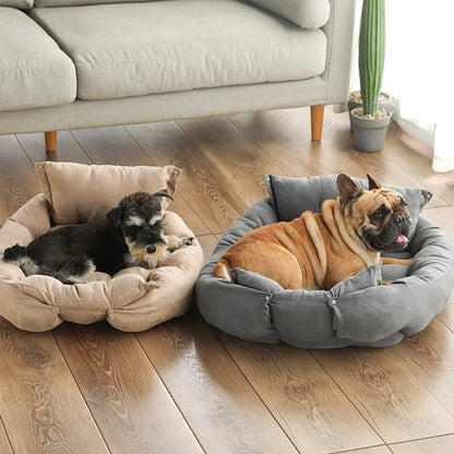 3-in-1 Multifunction Pet Bed – Sofa, Nest & Cushion
