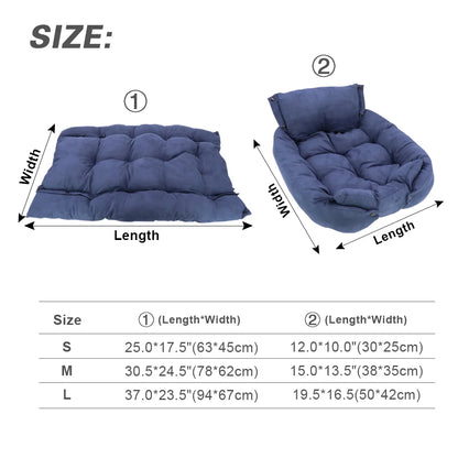3-in-1 Multifunction Pet Bed – Sofa, Nest & Cushion