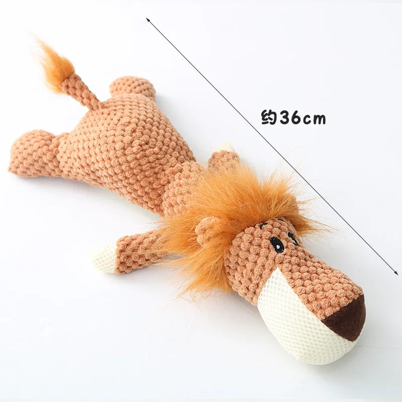Plush Cartoon Puppy Dog Toy – Squeaky Chew Toy