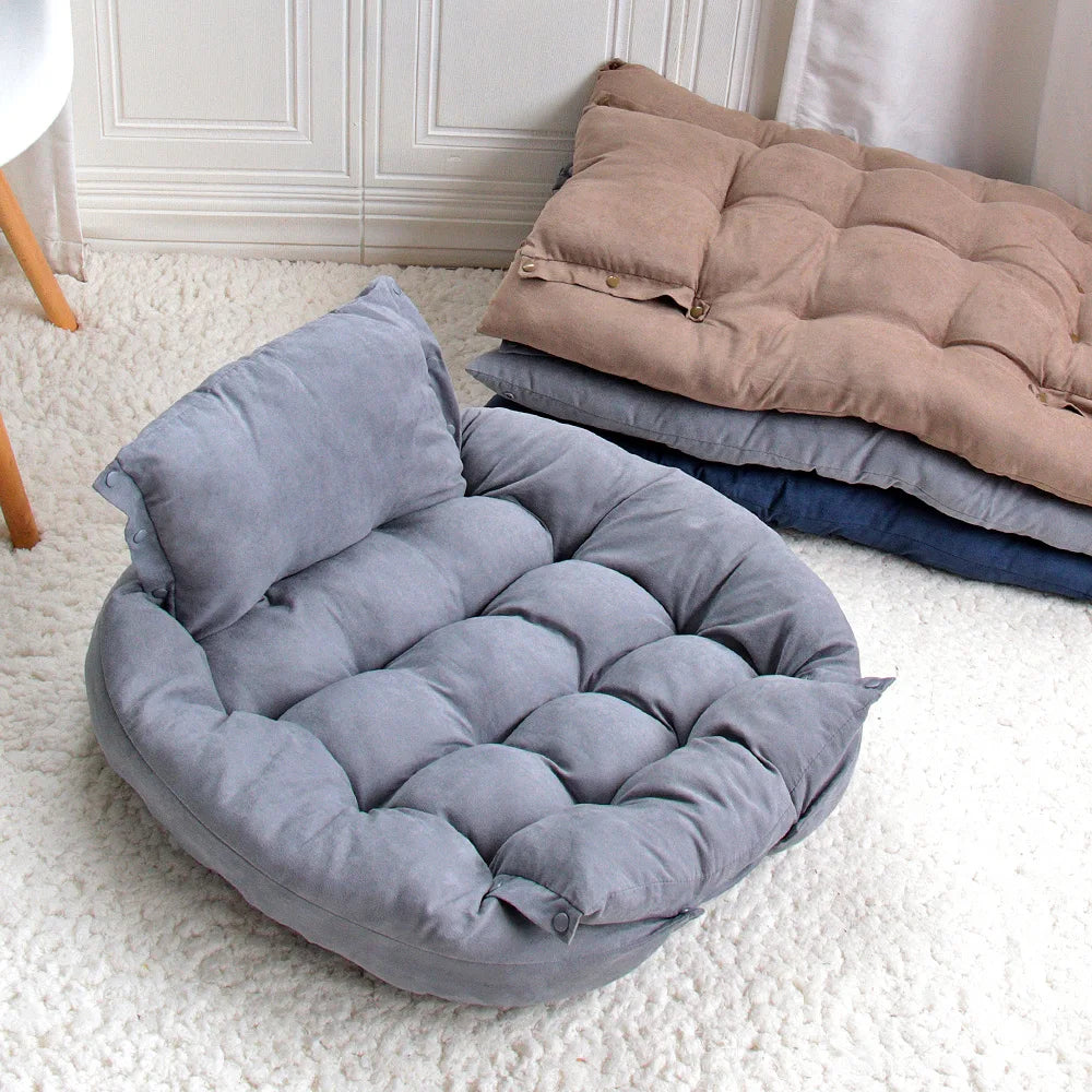 3-in-1 Multifunction Pet Bed – Sofa, Nest & Cushion