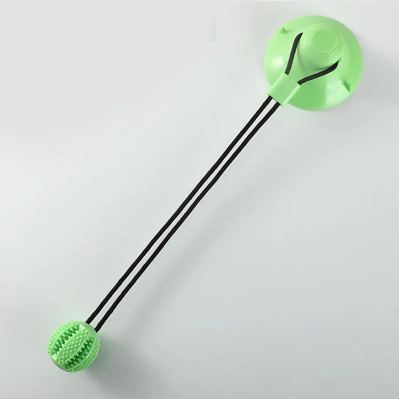 Interactive Suction Cup Dog Toy – Treat Dispensing & Sound Ball