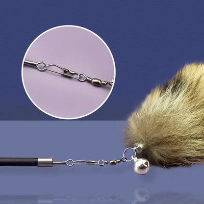 Feather Cat Teaser Wand – Fox Hair Replacement Head