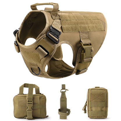 Tactical Dog Harness & Leash Set – Military Style