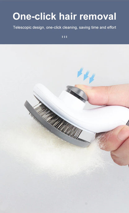 Long-Hair Pet Hair Remover Brush – Dog & Cat Grooming